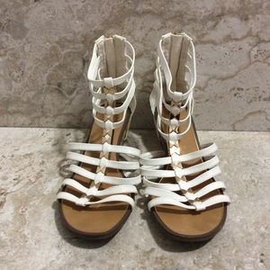 White Report Gladiator Sandals